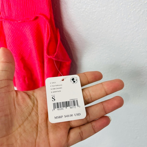 NEW Free People Movement Full Hearts Tank In Hot Hibiscus - Picture 4 of 6